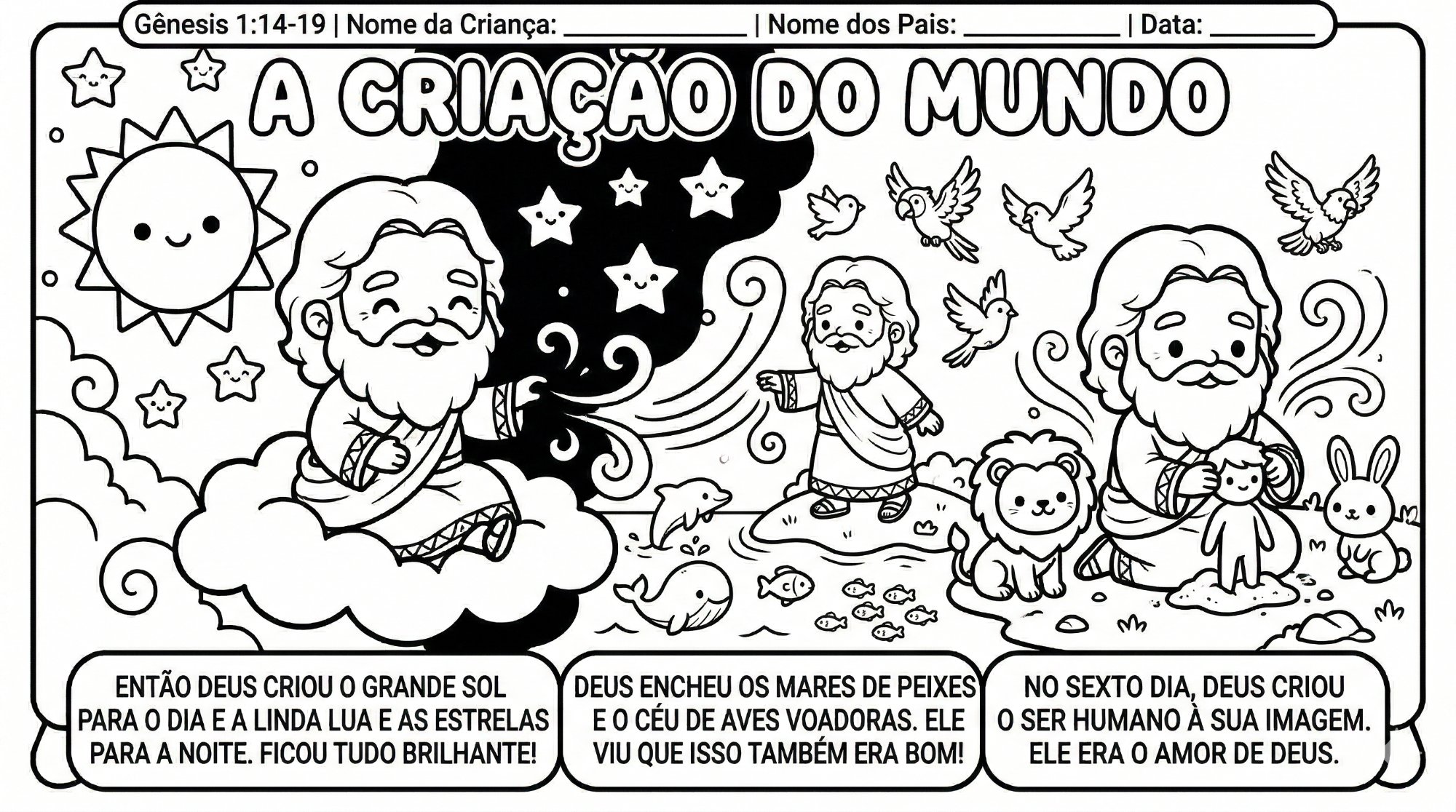 A Criação do Mundo - Dias da Criação